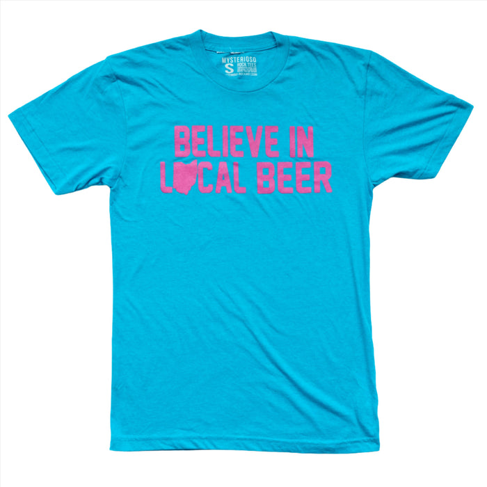 Believe In Local Beer Rock Tee - Mysterioso Rock Art