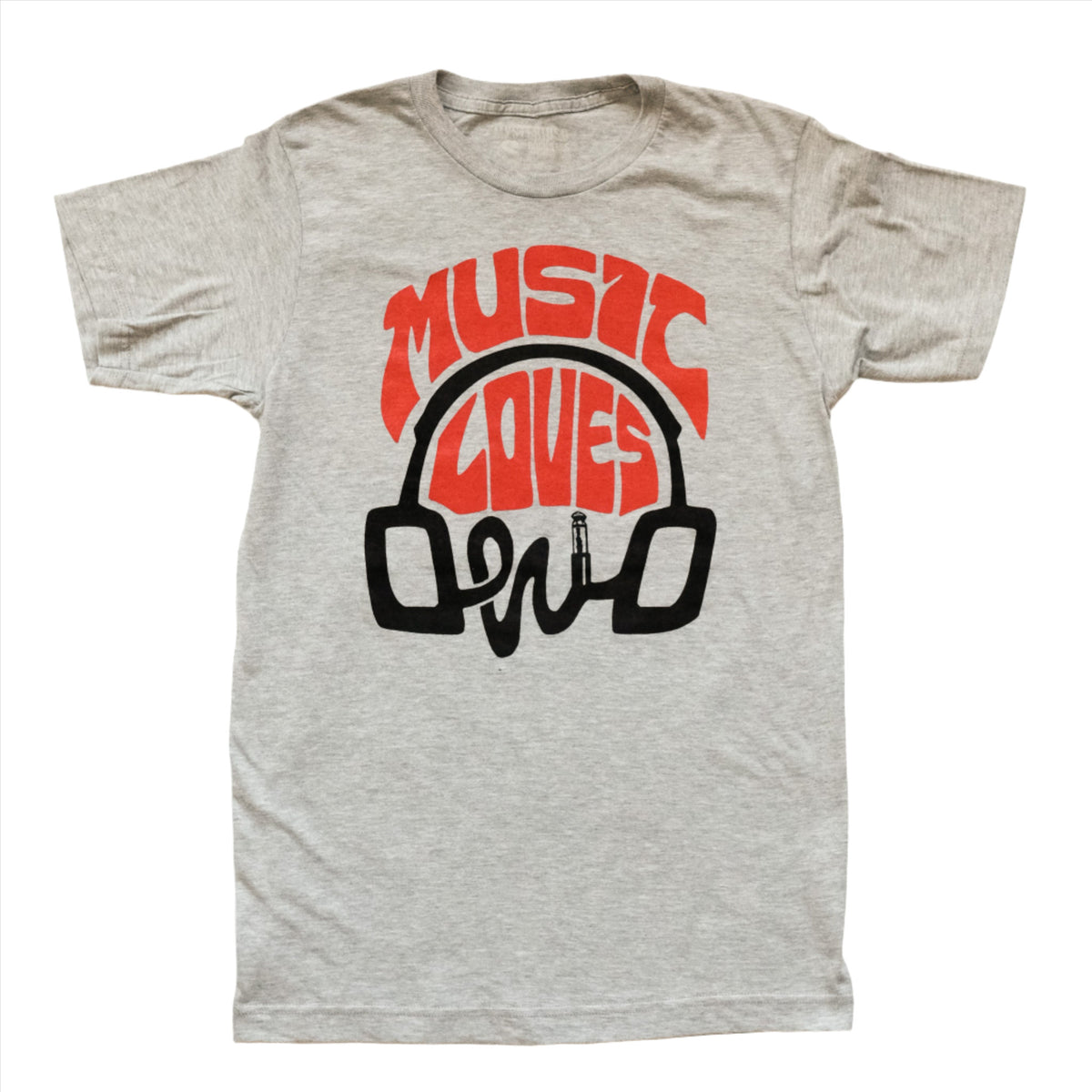 Music Loves Ohio Mysterioso Rock Tee Athletic Gray T-Shirt