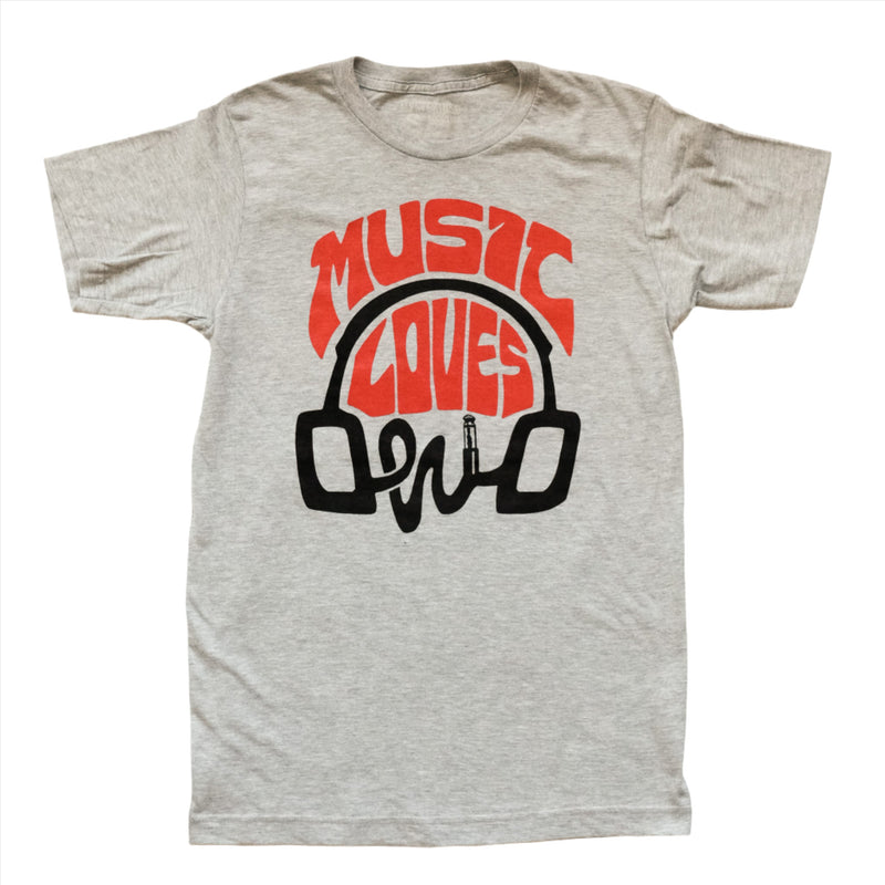 Music Loves Ohio Mysterioso Rock Tee Athletic Gray T-Shirt