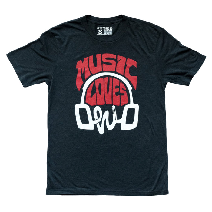 Music Loves Ohio Mysterioso Rock Tee Black T-Shirt