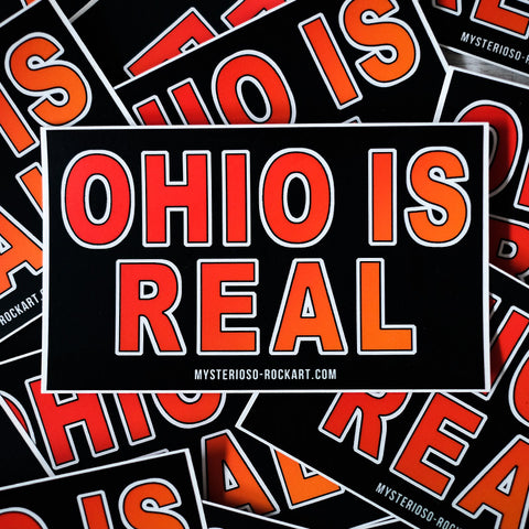 Ohio Is Real Rock Art Sticker