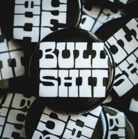 Bullshit Rock Button