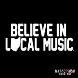 Believe In Local Music V-Neck - Mysterioso Rock Art