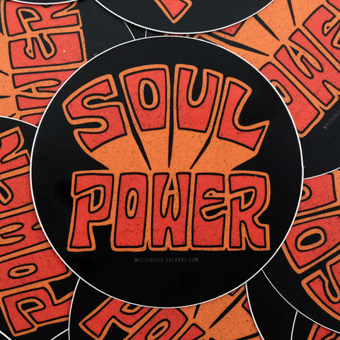 Soul Power Rock Art Sticker