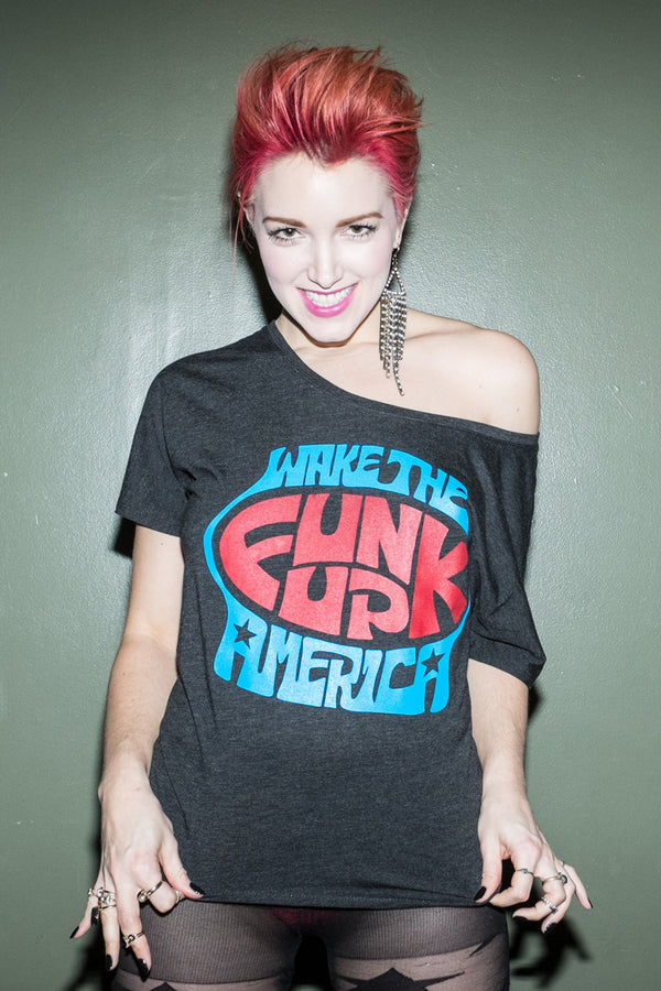 Women's Wake The Funk Up, America - Mysterioso Rock Art